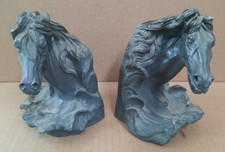 SUPORTES DE LIVROS MUSTANG CAVALO RESINA VINTAGE (6” x 4” x 4-1/2” CADA) comprar usado  Enviando para Brazil