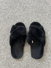 Worn slippers black for sale  CHELMSFORD