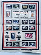 Deutsches reich gedenkblatt gebraucht kaufen  Deutschland