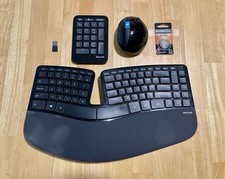 Teclado e mouse ergonômicos Microsoft Sculpt com teclado numérico | DONGLE INCLUÍDO! comprar usado  Enviando para Brazil