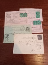 Vieux courriers timbres d'occasion  Santa-Maria-Siché