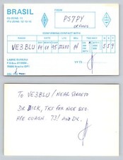 Cartão postal de rádio amador QSL QSO PS7PY, Brasília, DF, Brasil comprar usado  Enviando para Brazil
