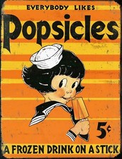 Tin sign popsicle for sale  Covington