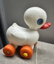 Boneca sopro de plástico vintage sopro soviético dos anos 80 URSS brinquedo de puxar pato comprar usado  Enviando para Brazil