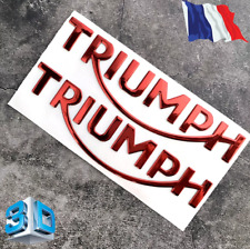 Autocollant triumph chrome d'occasion  Bernay