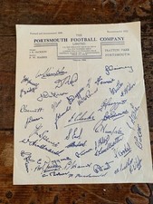 Portsmouth printed team for sale  WAKEFIELD