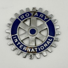 Emblema antigo rotativo internacional grade esmaltada carro emblema 3 1/4” engrenagem redonda anos 70 comprar usado  Enviando para Brazil
