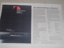 Brochure nakamichi oms usato  Spedire a Italy