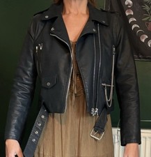 Biker jacket leather for sale  NORWICH