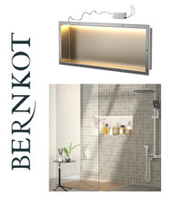 Usado, Bernkot Chuveiro Escovado Nicho Luz LED 12" X 36" Pronto para Azulejo Prateleira de Banheiro comprar usado Usado, Bernkot Chuveiro Escovado Nicho Luz LED 12" X 36" Pronto para Azulejo Prateleira de Banheiro comprar usado  Enviando para Brazil