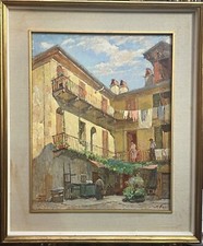 Dipinto olio tavola usato  Monza