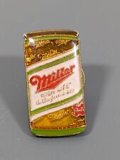 Usado, Lata de cerveja vintage Miller High Life pequena esmalte broche traseiro comprar usado  Enviando para Brazil