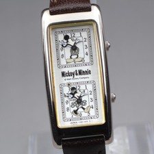 [Quase em perfeito estado] Vintage SEIKO Y150-5H60 Disney Mickey Minnie Relógio de Quartzo Tempo Duplo comprar usado  Enviando para Brazil