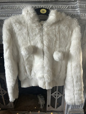White fluffy jacket for sale  SKEGNESS