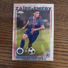 Warren Zaire-Emery 2024-25 Topps Chrome UCC Base Topps Refratores /52 PSG comprar usado  Enviando para Brazil