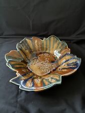 Handmade pottery leaf for sale  Mebane