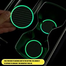 Usado, 2 peças porta-copo LED brilhante para carro luz noturna tapete bebida montanha-russa acessórios comprar usado  Enviando para Brazil