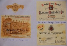 étiquette vin beaune d'occasion  Strasbourg-