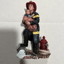 Estatueta miniatura bombeiro Red Hats of Courage Hero 6" bombeiro comprar usado  Enviando para Brazil