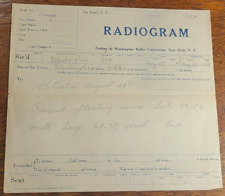 Steam ship radiogram for sale  Brooklyn
