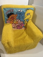 Silla vintage de espuma de felpa de Plaza Sésamo muebles para sala de juegos Henson segunda mano  Embacar hacia Mexico