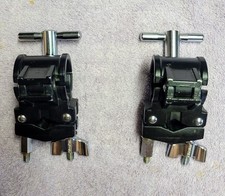 Duas braçadeiras Gibralter de alumínio resistente para rack de tambor 1,5" Tom Clamps revestidas de preto, usado comprar usado  Enviando para Brazil