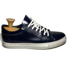 Usado, M2 by Morvati European Imported Sneakers Navy Blue Leather Euro Size 42 US 9 comprar usado  Enviando para Brazil