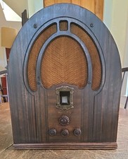 Usado, Rádio tubo antigo Philco modelo 89 AM catedral restaurado funcionando! comprar usado  Enviando para Brazil