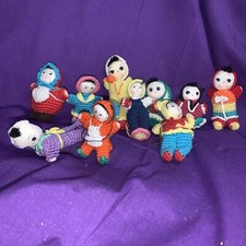 10 bonecas de brinquedo de crochê amigurumi vintage figuras chinesas/japonesas comprar usado  Enviando para Brazil