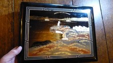 BEAUTIFUL LACQUER JAPANESE PHOTOGRAPH ALBUM WITH GIBRALTAR SCENES - LOVELY COND comprar usado  Enviando para Brazil