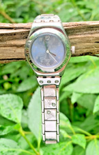 2006 Swatch Irony CAIXA DE FLORES YSS222G mostrador de lótus azul relógio feminino em excelente estado usado!, usado comprar usado  Enviando para Brazil