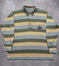 Usado, Camisa polo masculina Aramis manga longa listra rugby verde marrom comprar usado  Enviando para Brazil