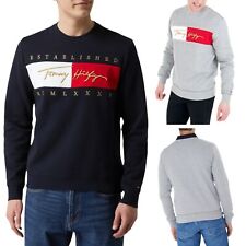 Usado, Moletons masculinos Tommy Hilfiger assinatura bandeira pulôver de lã gola redonda comprar usado  Enviando para Brazil