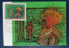 Carte jour timbre d'occasion  Billom