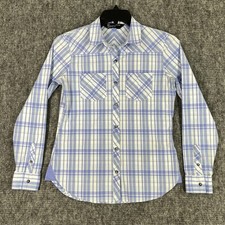 CAMISA UNDER ARMOUR FEMININA S AZUL XADREZ BLUSA CAIMENTO SOLTO GOLA NEGÓCIOS CASUAL comprar usado  Enviando para Brazil