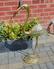 Large brass flamingo for sale  TIPTON