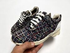 Auth Damskie CHANEL Niebieskie Tweedowe CC Logo Sneakersy Trampki Buty - 39 25 cm na sprzedaż  PL