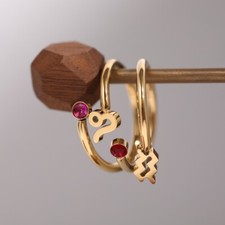 Birthstone rings crystal for sale  SUTTON