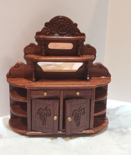 miniatura 1:12 vintage mogno espelhado buffet por Reminiscence comprar usado  Enviando para Brazil