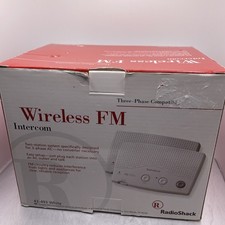 Interfone Radio Shack duas estações sem fio FM trifásico compatível branco 43-493 comprar usado  Enviando para Brazil