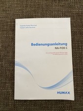 Bedienungsanleitung humax fox gebraucht kaufen  München