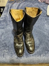 Botas masculinas Santa Rosa Herman 10,5 D 12 polegadas couro preto trabalho motociclista EUA comprar usado  Enviando para Brazil