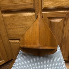 Wooden corner shelf for sale  New Castle