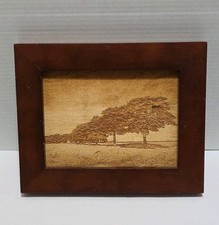 Etched tree landscape for sale  Ambridge
