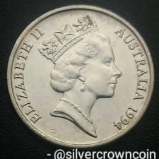 Austrália 5 centavos 1994. KM#80. Anteduá espinhoso. Animais. Moeda 5P. Elizabeth II. comprar usado  Enviando para Brazil