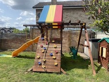 Wooden rainbow climbing for sale  WOKING