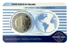Coincard (ENG) 2 Euro Finnland 2025"Staatsbesuche–Diplomatie und Außenpolitik"ST comprar usado  Enviando para Brazil
