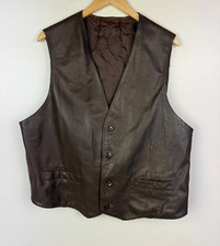 Real leather waistcoat for sale  BROMLEY