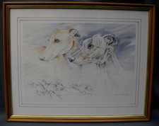 Greyhounds print framed for sale  BIDEFORD