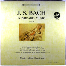 3 LP VOX BOX Bach GALLING Keyboard Harpsichord Music Vol. IV SVBX-5437 comprar usado  Enviando para Brazil